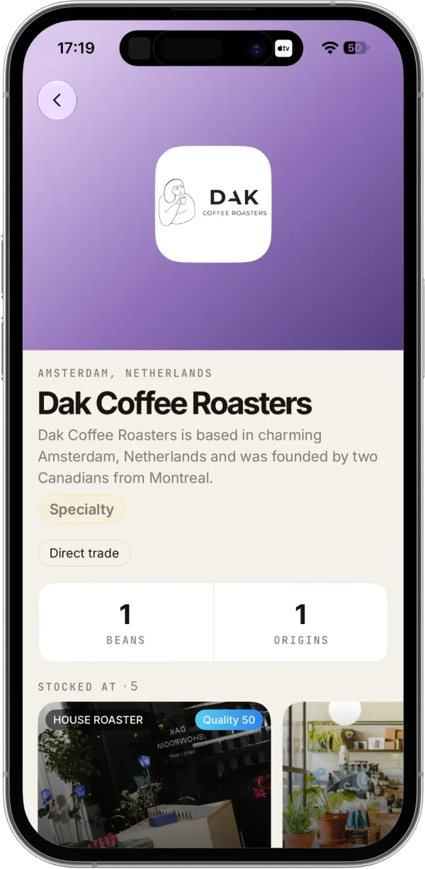 FIKA Beans: a roaster profile